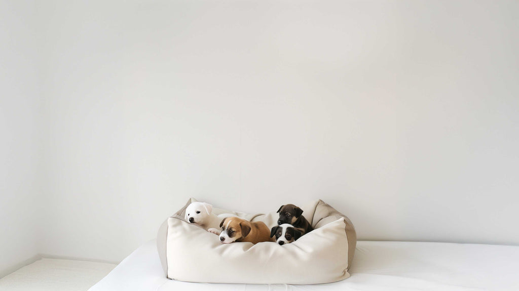 Natural Woolen Dog Toy - Bone - White